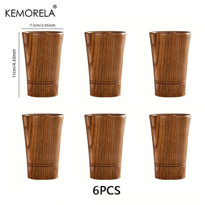 Wooden Tea Cups Handmade Natural Wooden Japan Style Cups Beer Tea Coffee Milk Water Cup Kitchen Bar Drinkware for Drinkware