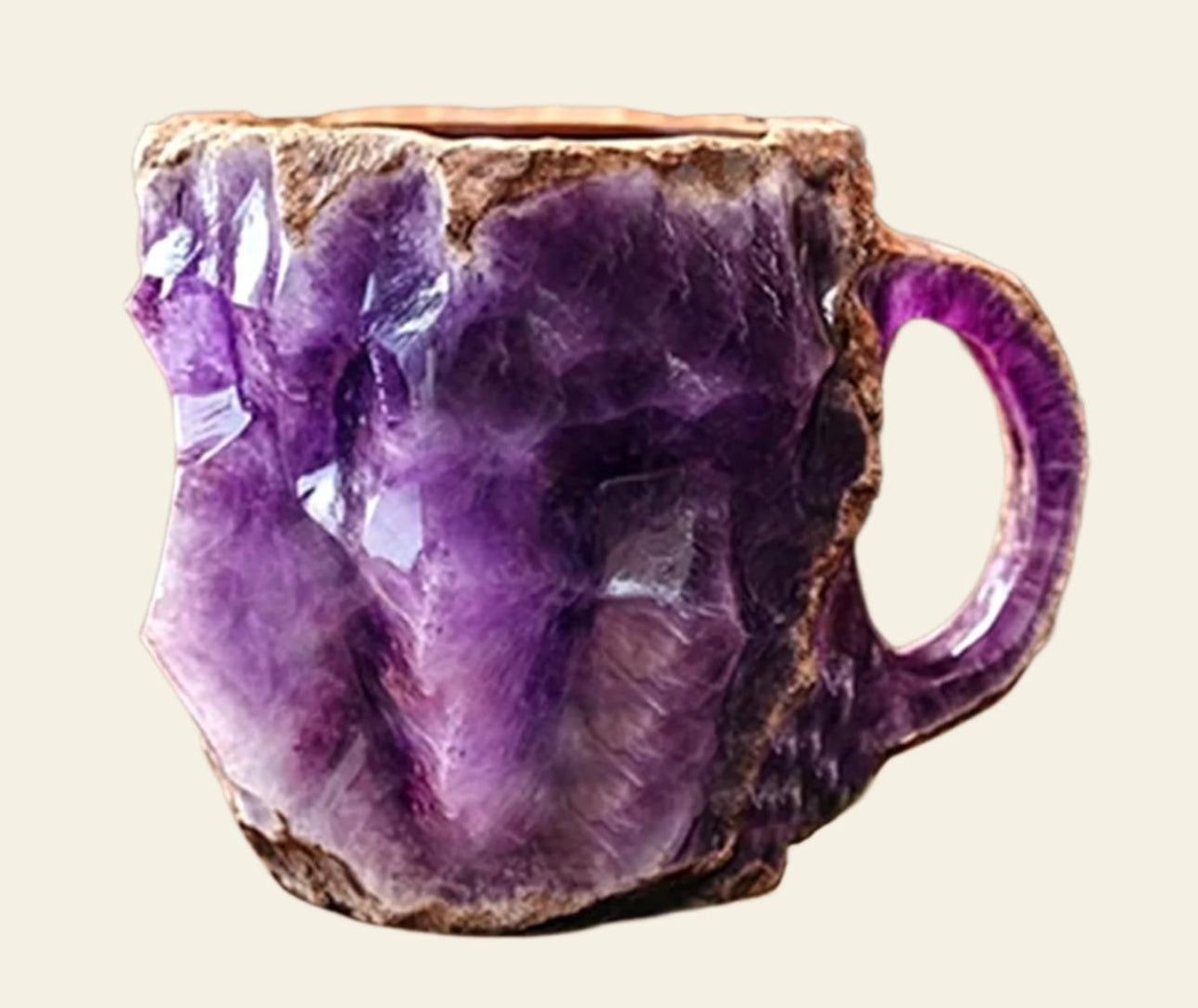 Mineral Crystal Coffee Mugs - Faux Mineral Crystal Resin Coffee Cups - Cross-Border New Arrival