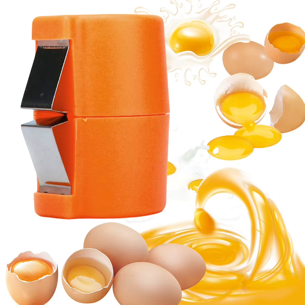 Egg Shell Opener Eggshell Cutter Multifunctional Handheld Egg Cracker Tool Eggs Breaker Handy Egg Separator for Camping Cooking