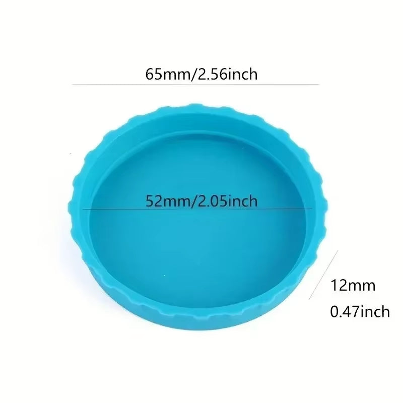 6 Pack Silicone Soda Lid Beverage Can Cover Beer Bottle Caps Juice Can Topper Reusable Coke Can Saver 6 Color Can Stopper