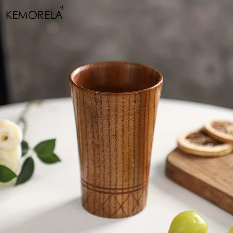 Wooden Tea Cups Handmade Natural Wooden Japan Style Cups Beer Tea Coffee Milk Water Cup Kitchen Bar Drinkware for Drinkware