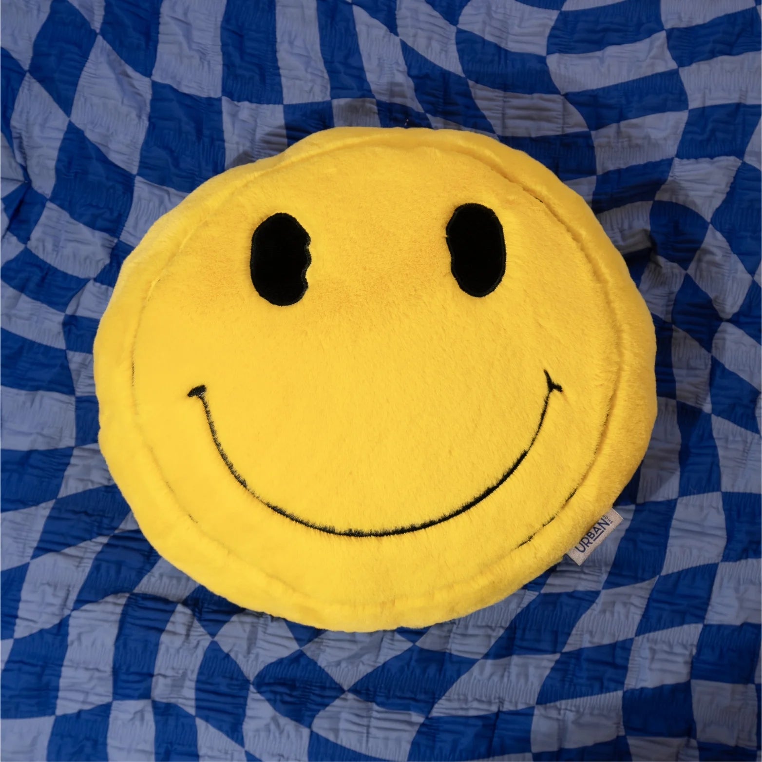 18" Smiley Decorative Pillow