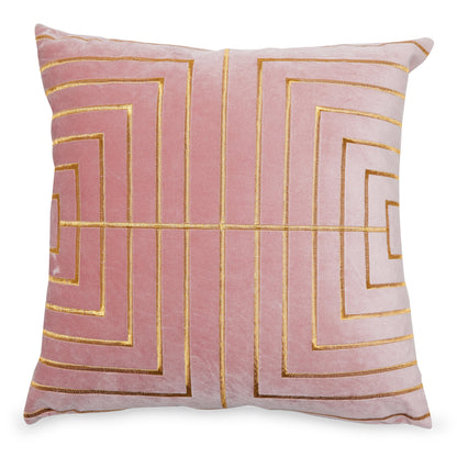 Glam Metallic Stitched Decorative Throw Pillow, 20" X 20"