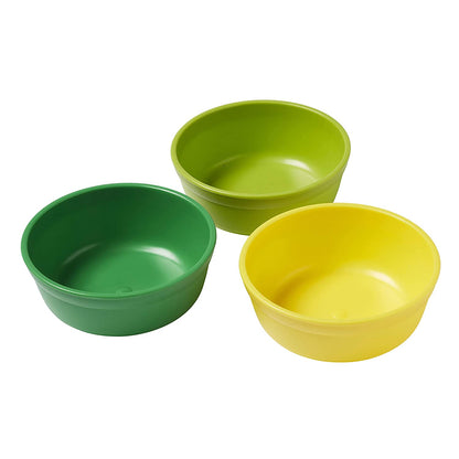 My First Meal Pal Snack Bowls, Kids Plastic Tableware, Stackable and Dishwasher Safe, Stackable Bowls for Baby, Toddler and Child Feeding, 3-Pack - Citrus