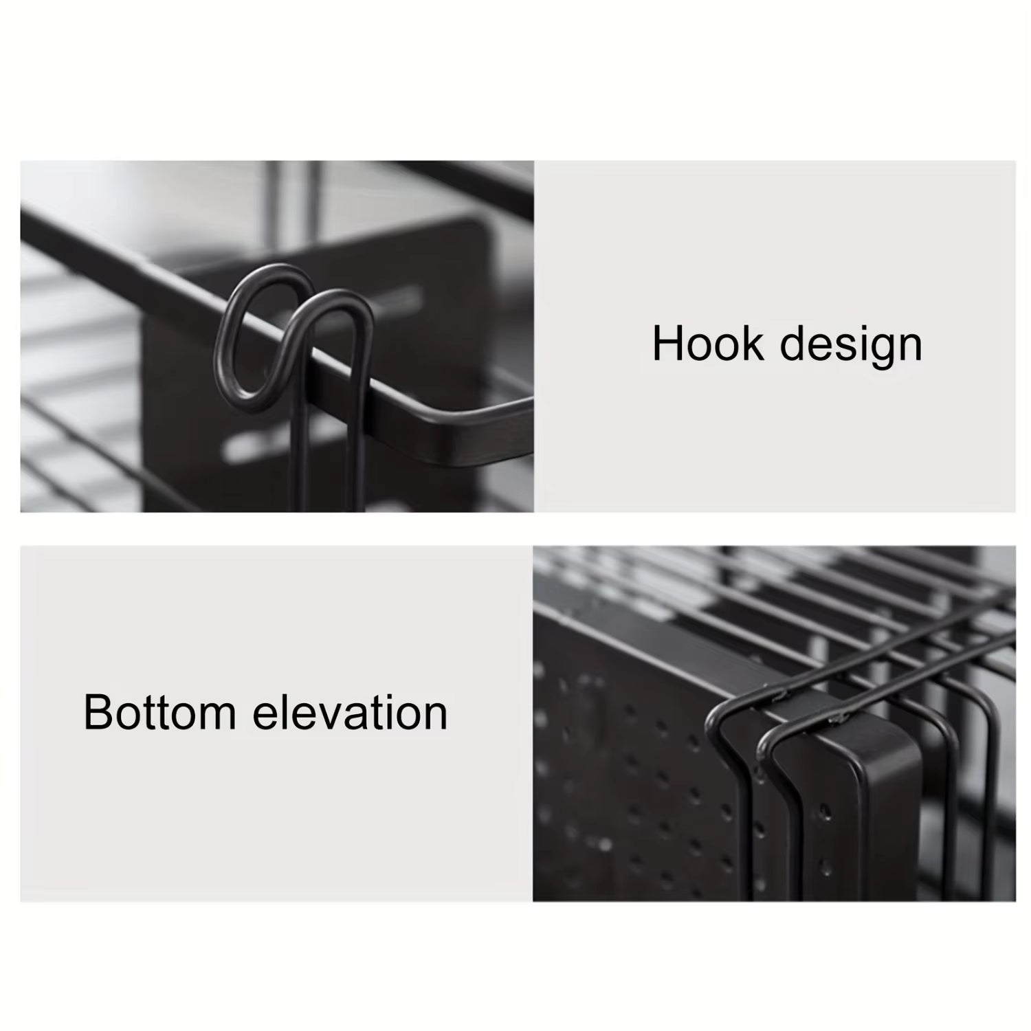 1Pc Wall Mounted Draining Chopstick Cage Drying Rack Hanging Chopsticks Holder Kitchen Utensil Caddy for Pantry Countertop Resta