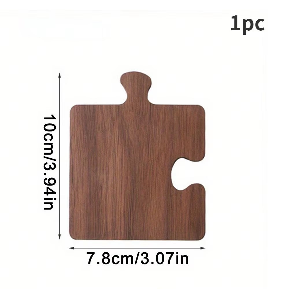 Walnut Coaster Log Coaster Restaurant Decor Solid Wood Heat-Resistant Table Top Protection Insulated Wood Jigsaw Coffee Coaster